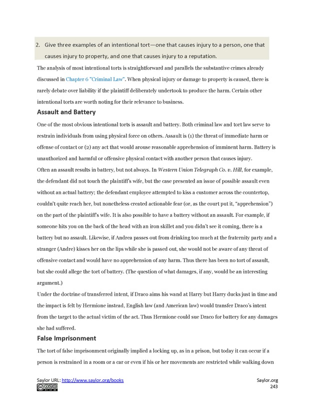 Business Law and the Legal Environment - Page 243